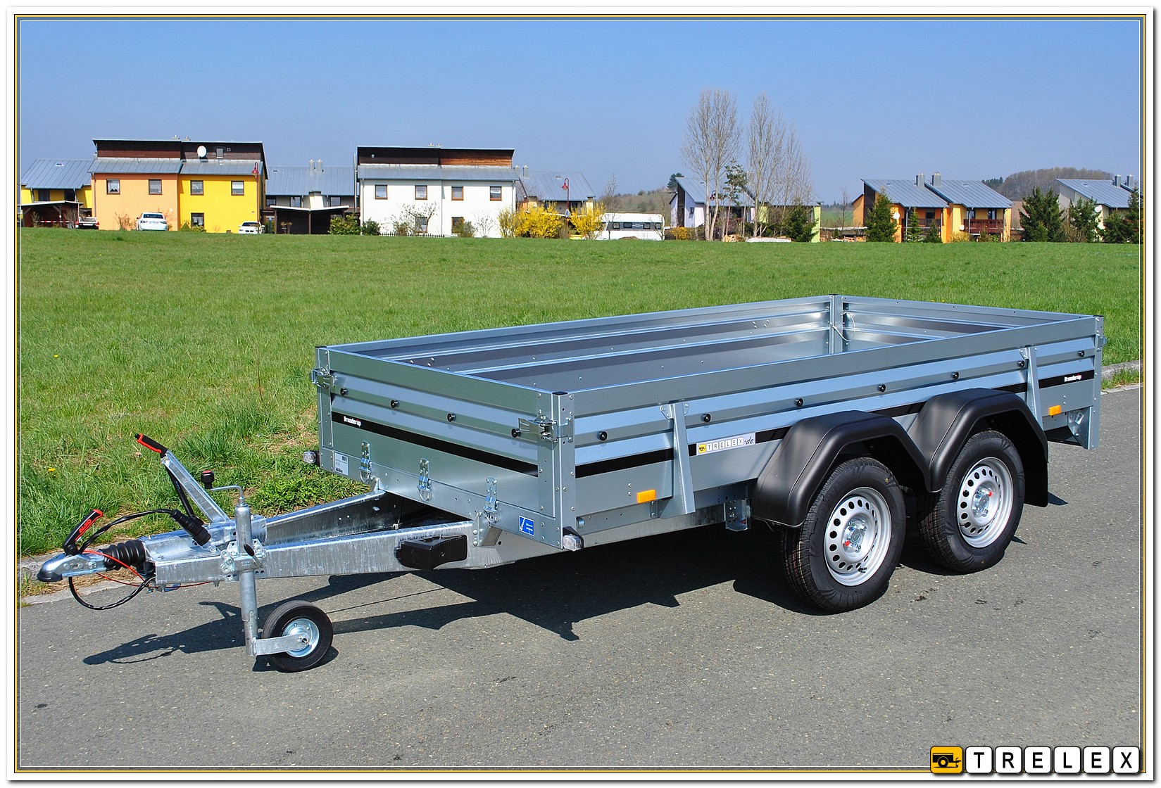 2300STB 2000 kg (2500 kg) Tandem Tieflader Stahl