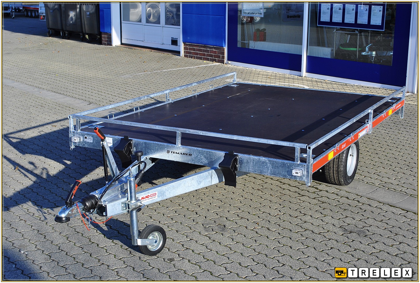 Hochbeanspruchbarer ATV-Anhänger Quad-Anhänger-Kit Doppelachse 1500kg,  Räder, Na